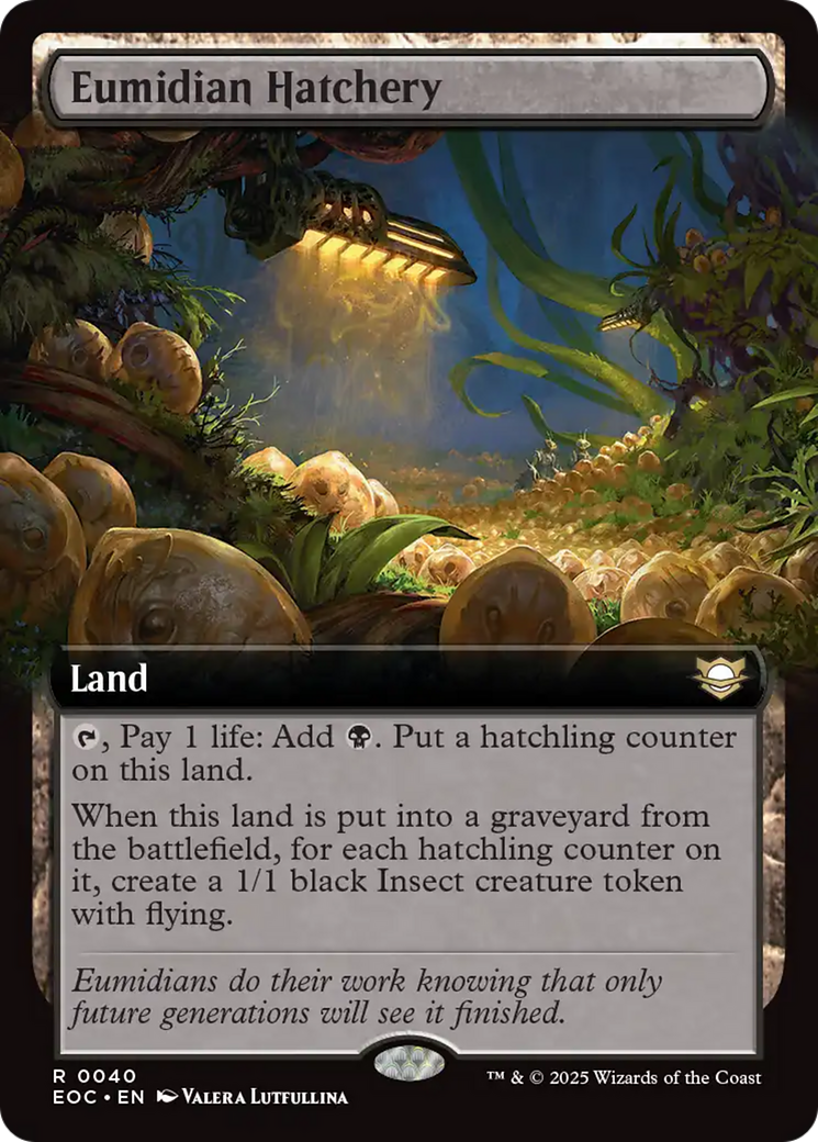 Eumidian Hatchery (Extended Art) [Edge of Eternities Commander] | Game Master's Emporium (The New GME)