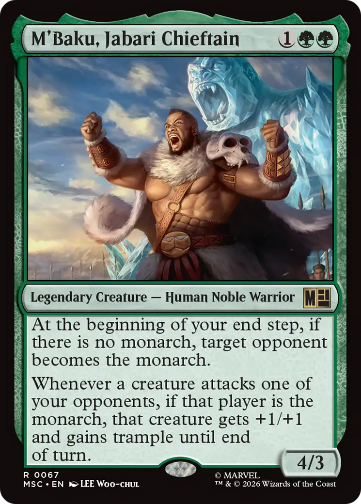 M'Baku, Jabari Chieftain (Surge Foil) [Marvel Super Heroes Commander] | Game Master's Emporium (The New GME)