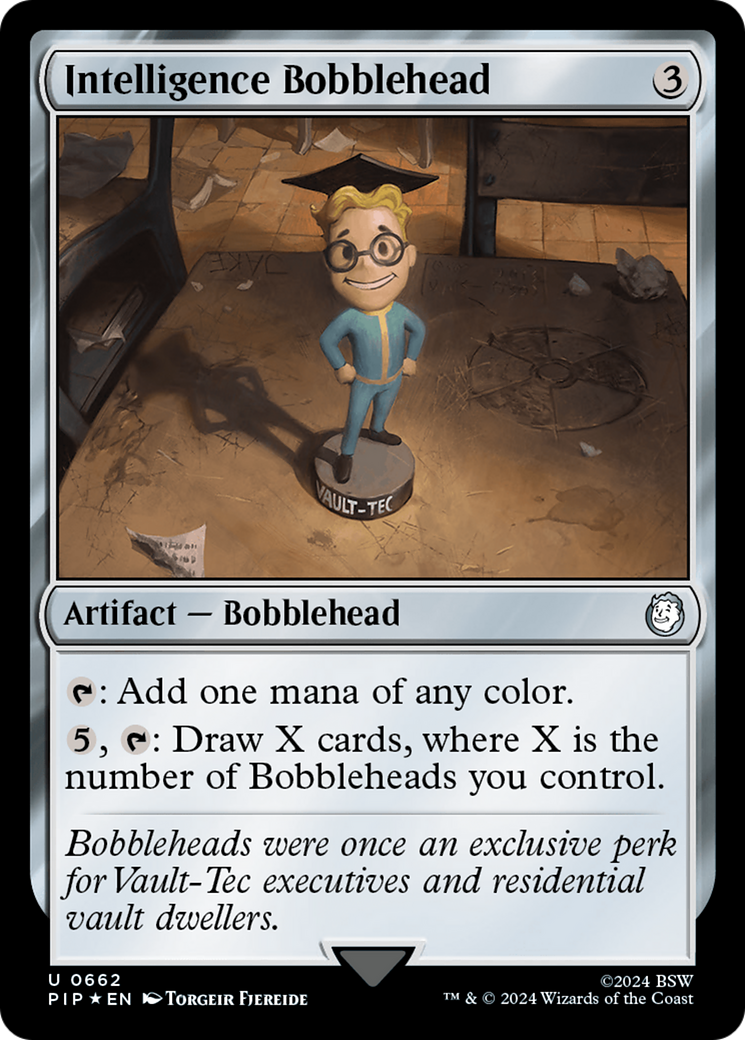 Intelligence Bobblehead (Surge Foil) [Fallout] | Game Master's Emporium (The New GME)