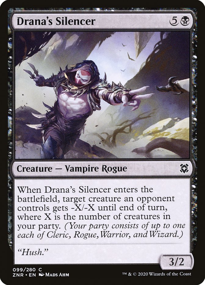 Drana's Silencer [Zendikar Rising] | Game Master's Emporium (The New GME)