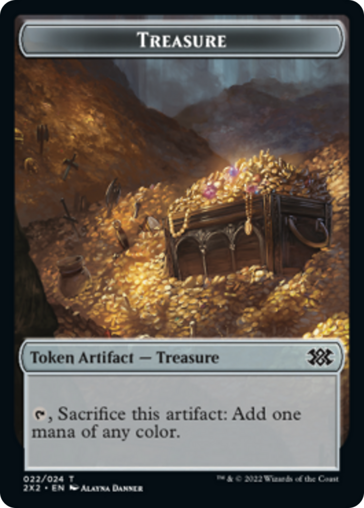 Boar // Treasure Double-Sided Token [Double Masters 2022 Tokens] | Game Master's Emporium (The New GME)