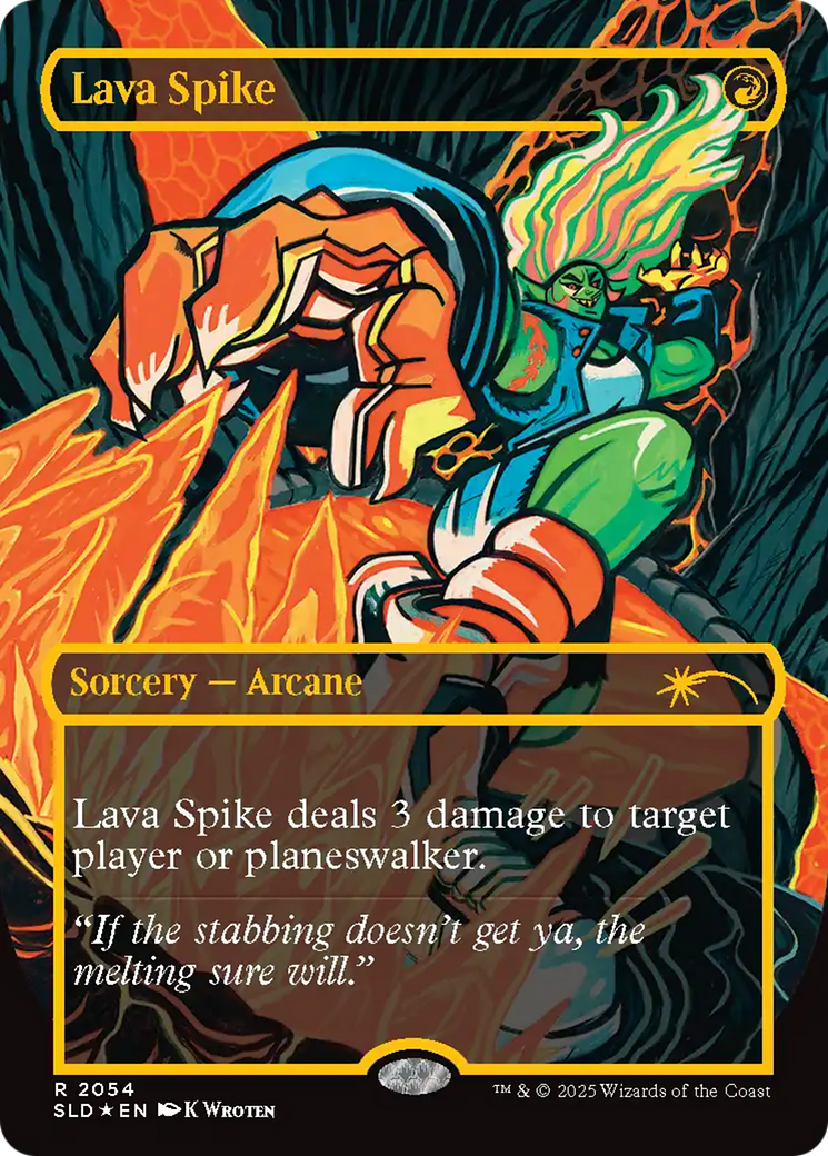 Lava Spike (2054) (Raised Foil) [Secret Lair Drop Series] | Game Master's Emporium (The New GME)
