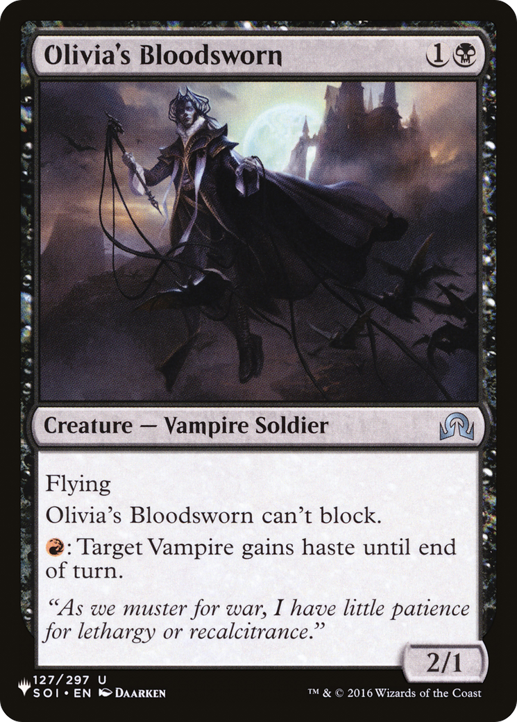 Olivia's Bloodsworn [The List] | Game Master's Emporium (The New GME)