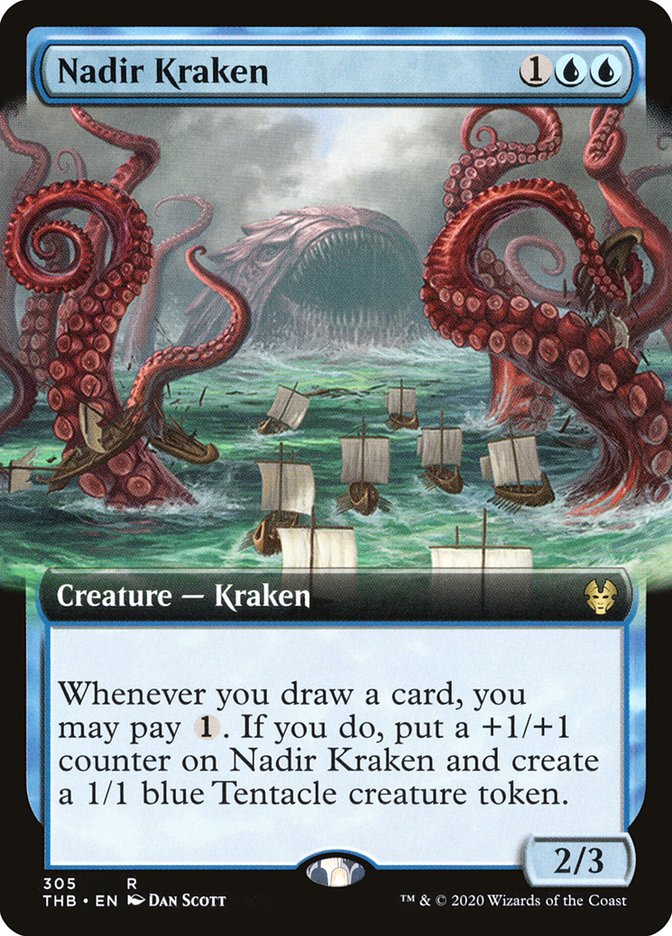 Nadir Kraken (Extended Art) [Theros Beyond Death] | Game Master's Emporium (The New GME)