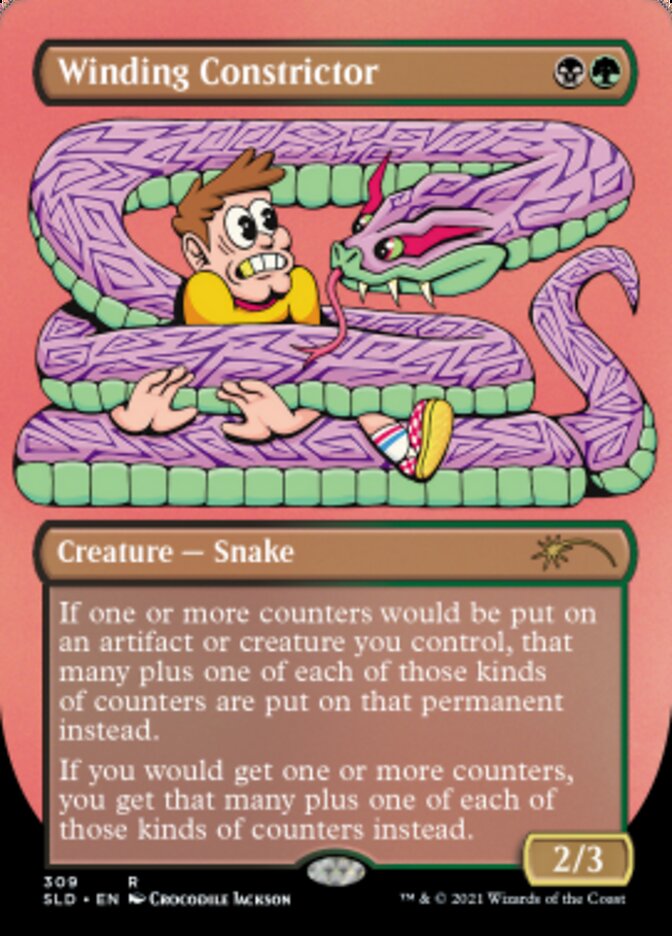 Winding Constrictor (Borderless) [Secret Lair Drop Series] | Game Master's Emporium (The New GME)