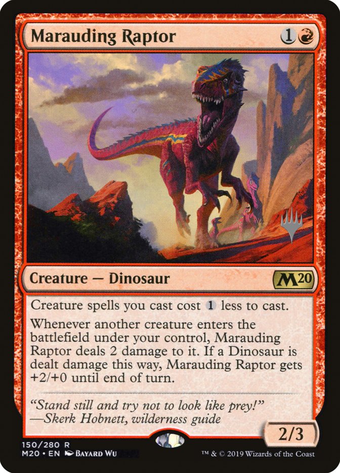 Marauding Raptor (Promo Pack) [Core Set 2020 Promos] | Game Master's Emporium (The New GME)