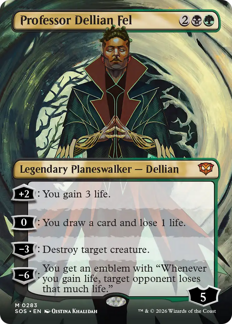 Professor Dellian Fel (Borderless) [Secrets of Strixhaven] | Game Master's Emporium (The New GME)