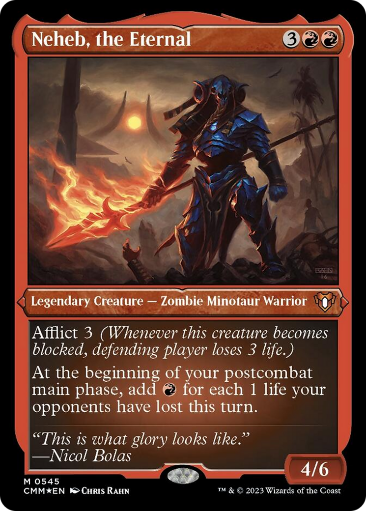 Neheb, the Eternal (Foil Etched) [Commander Masters] | Game Master's Emporium (The New GME)