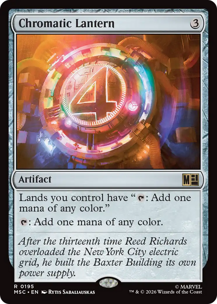 Chromatic Lantern (Surge Foil) [Marvel Super Heroes Commander] | Game Master's Emporium (The New GME)