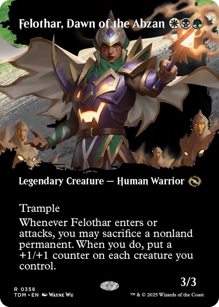 Felothar, Dawn of the Abzan (Borderless) [Tarkir: Dragonstorm] | Game Master's Emporium (The New GME)