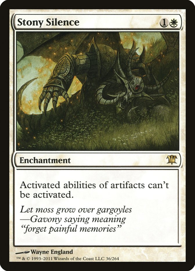 Stony Silence [Innistrad] | Game Master's Emporium (The New GME)