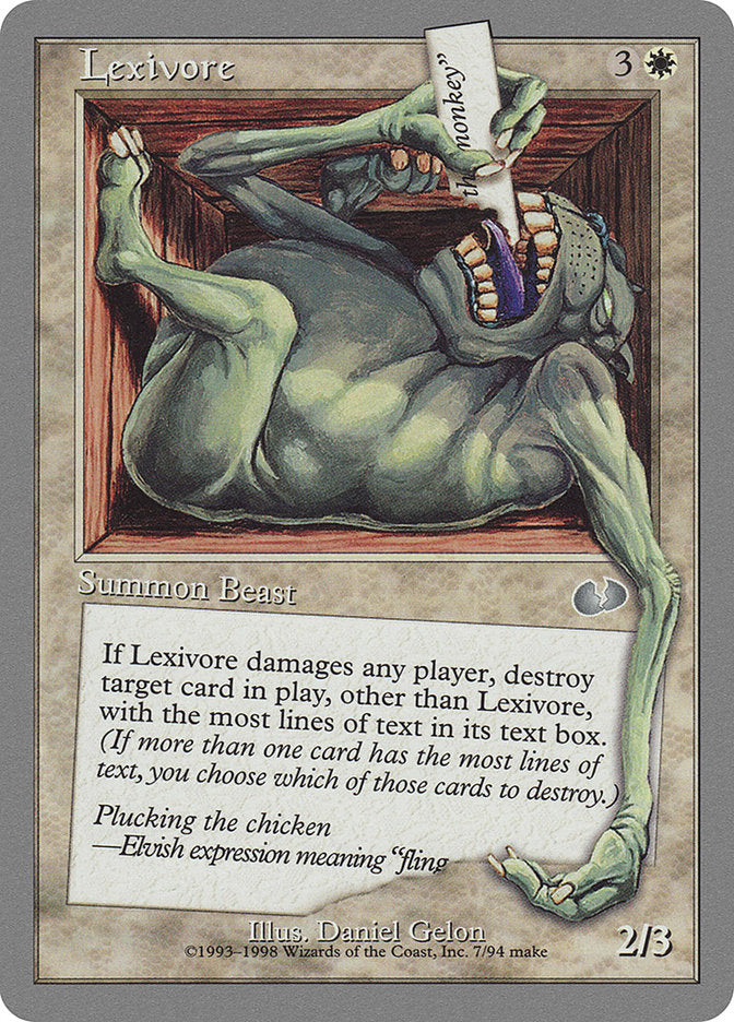 Lexivore [Unglued] | Game Master's Emporium (The New GME)