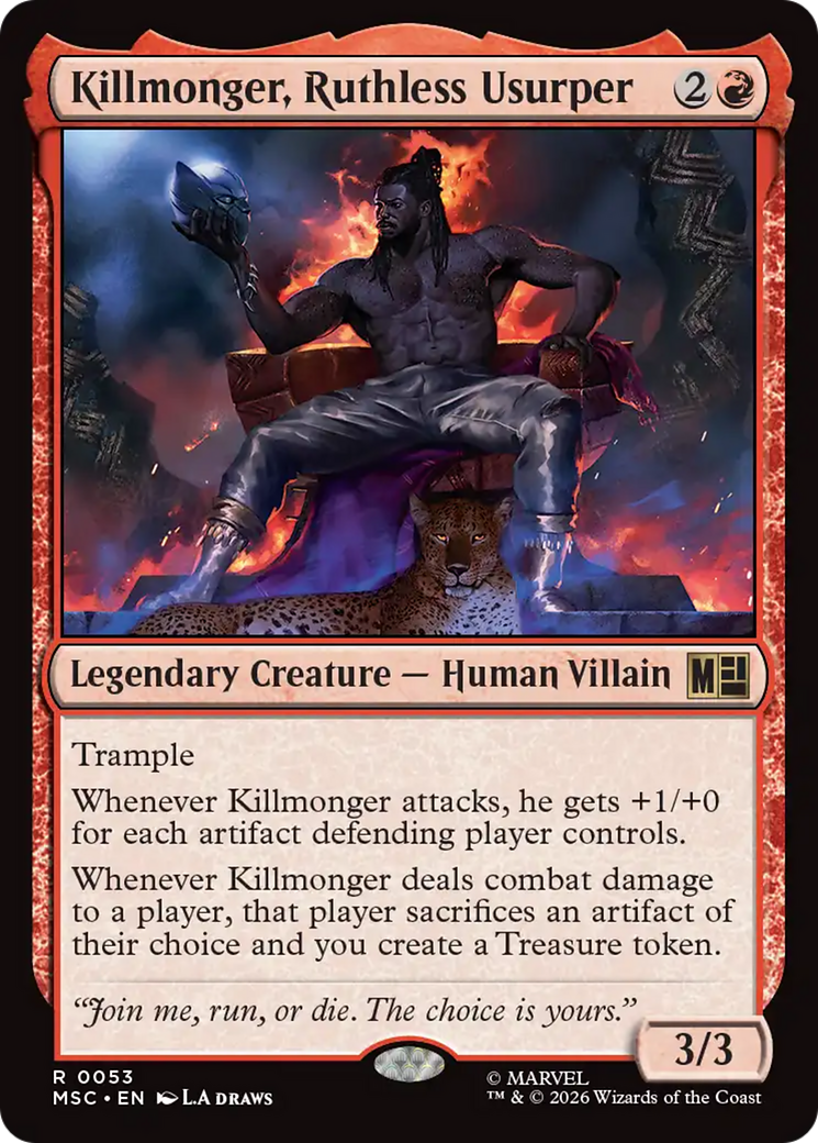Killmonger, Ruthless Usurper (Surge Foil) [Marvel Super Heroes Commander] | Game Master's Emporium (The New GME)
