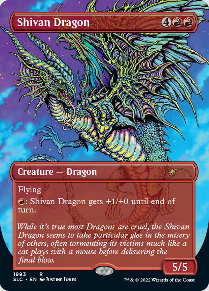 Shivan Dragon (Borderless) [Secret Lair Countdown Kit] | Game Master's Emporium (The New GME)
