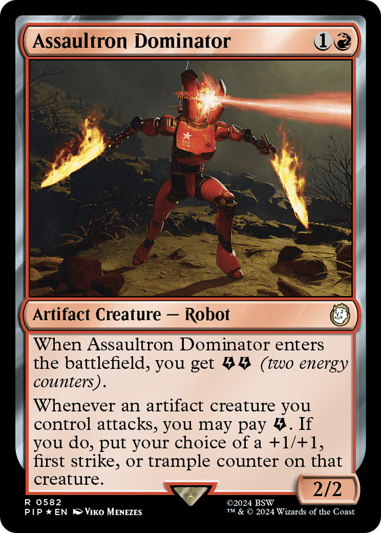 Assaultron Dominator (Surge Foil) [Fallout] | Game Master's Emporium (The New GME)