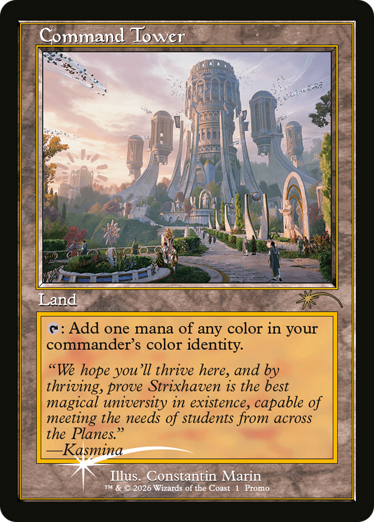 Command Tower (Strixhaven: Omens of Chaos) [Media Promos] | Game Master's Emporium (The New GME)
