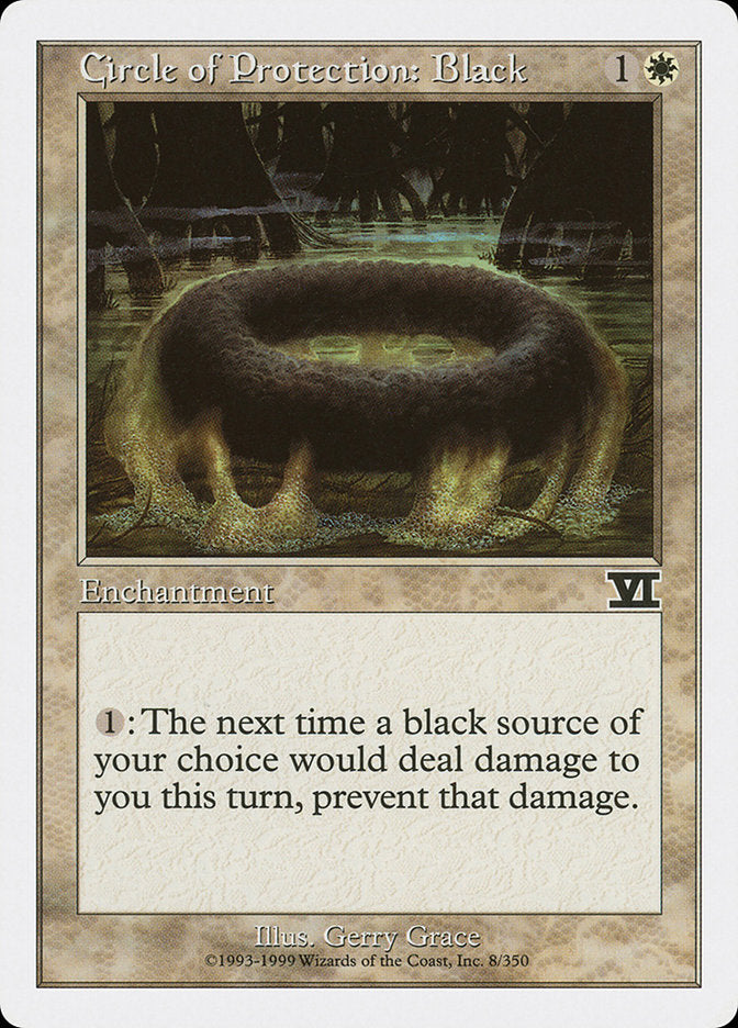 Circle of Protection: Black [Classic Sixth Edition] | Game Master's Emporium (The New GME)