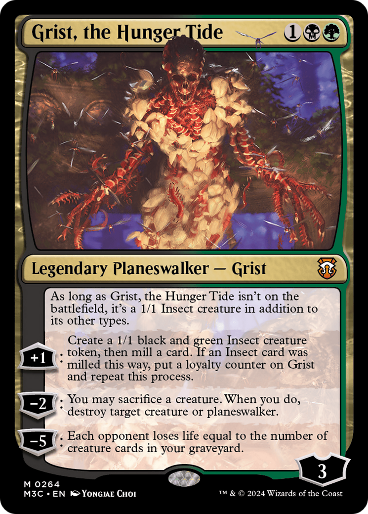 Grist, the Hunger Tide (Ripple Foil) [Modern Horizons 3 Commander] | Game Master's Emporium (The New GME)