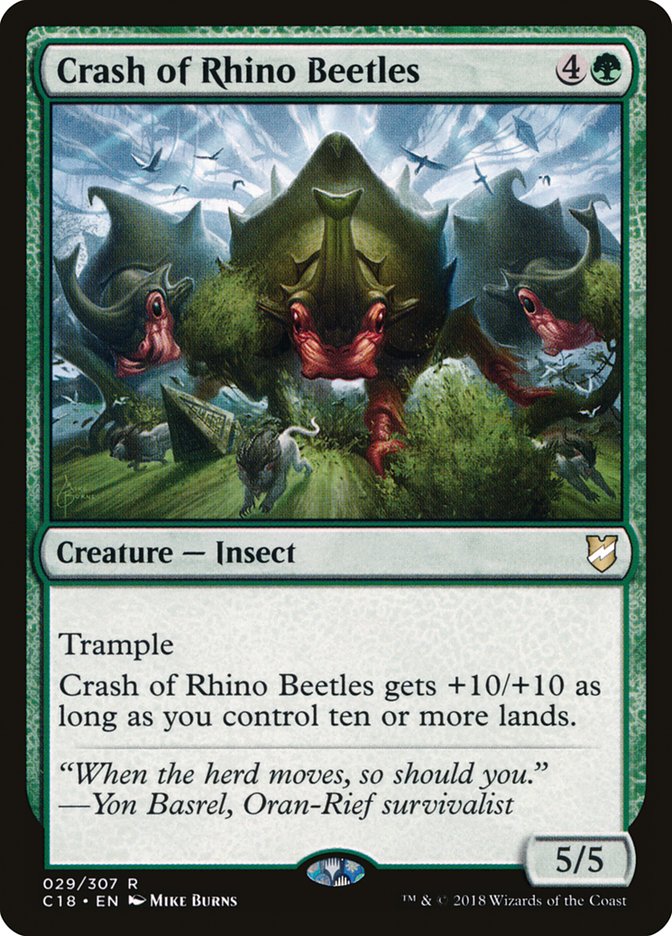 Crash of Rhino Beetles [Commander 2018] | Game Master's Emporium (The New GME)