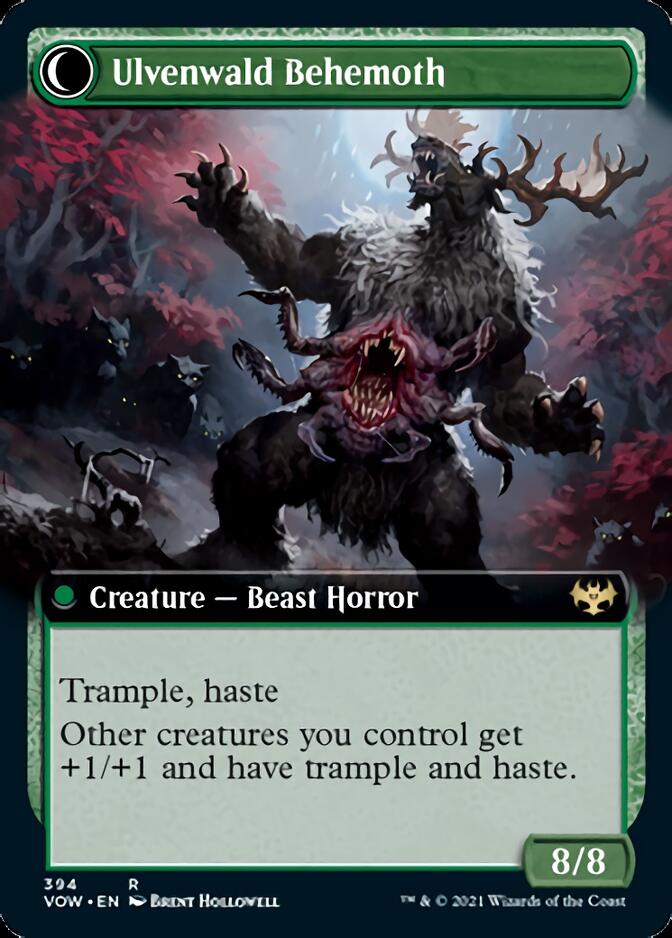 Ulvenwald Oddity // Ulvenwald Behemoth (Extended Art) [Innistrad: Crimson Vow] | Game Master's Emporium (The New GME)