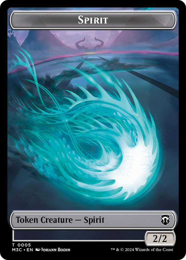 Eldrazi (Ripple Foil) // Spirit Double-Sided Token [Modern Horizons 3 Commander Tokens] | Game Master's Emporium (The New GME)