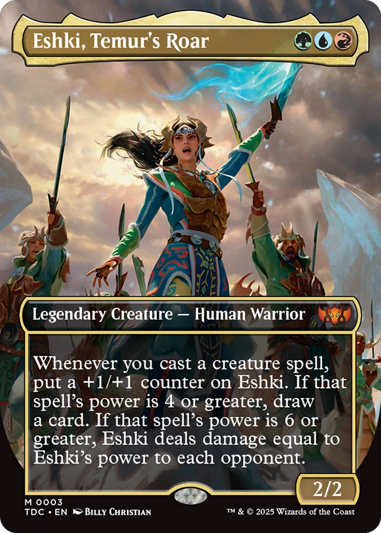 Eshki, Temur's Roar (Borderless) [Tarkir: Dragonstorm Commander] | Game Master's Emporium (The New GME)