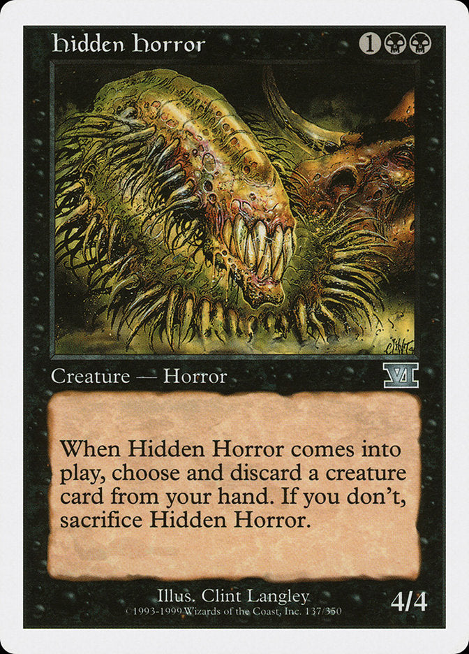 Hidden Horror [Classic Sixth Edition] | Game Master's Emporium (The New GME)