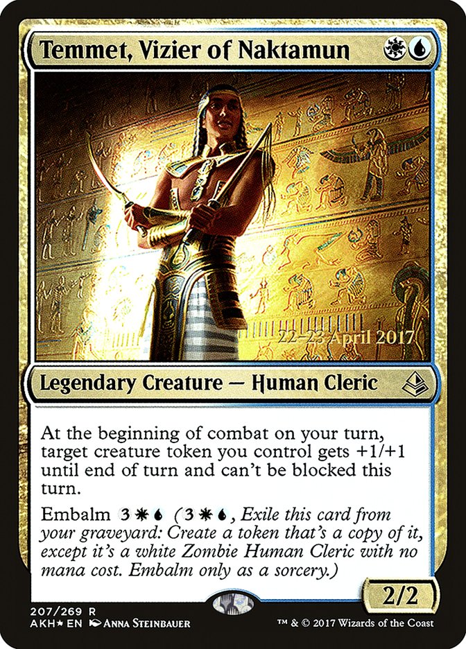 Temmet, Vizier of Naktamun [Amonkhet Prerelease Promos] | Game Master's Emporium (The New GME)
