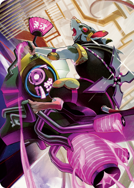 Nashi, Moon Sage's Scion Art Card [Kamigawa: Neon Dynasty Art Series] | Game Master's Emporium (The New GME)