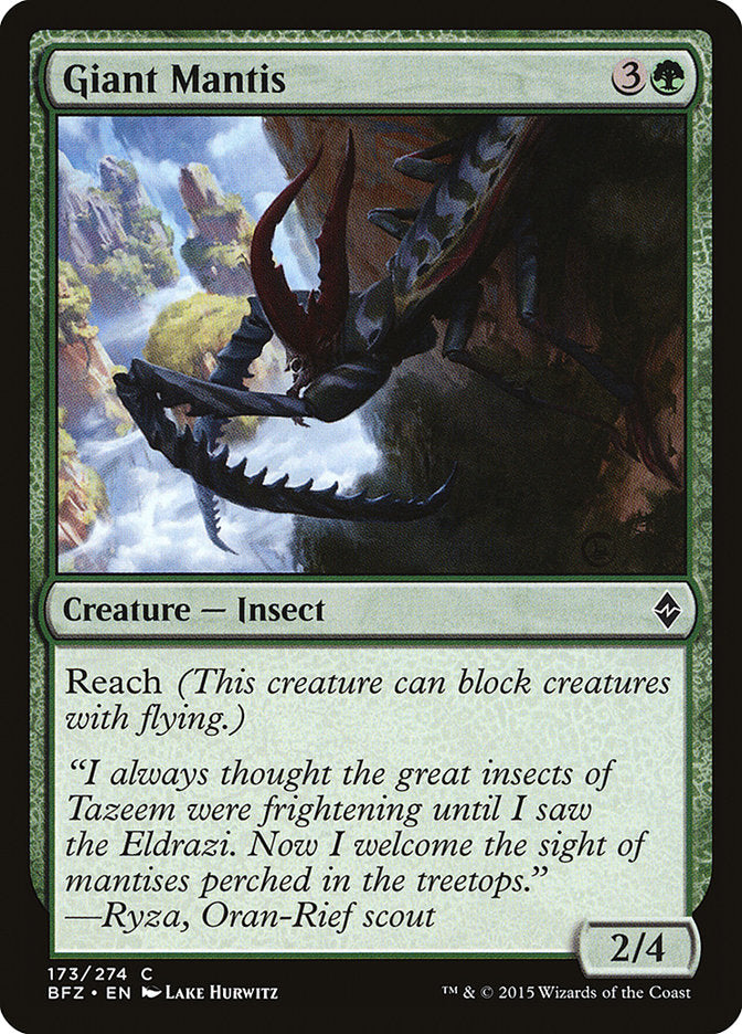 Giant Mantis [Battle for Zendikar] | Game Master's Emporium (The New GME)
