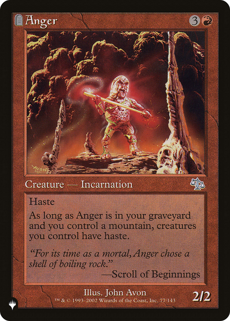 Anger (JUD) [The List Reprints] | Game Master's Emporium (The New GME)