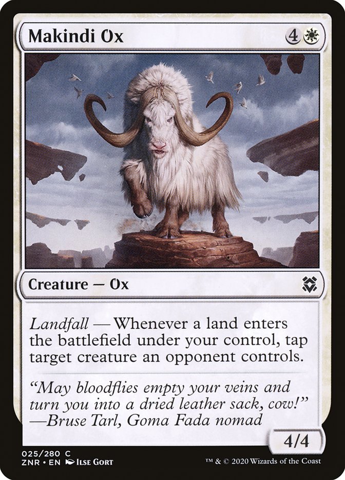 Makindi Ox [Zendikar Rising] | Game Master's Emporium (The New GME)