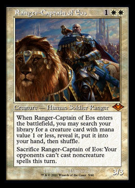 Ranger-Captain of Eos (Retro Foil Etched) [Modern Horizons] | Game Master's Emporium (The New GME)