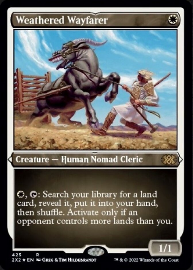 Weathered Wayfarer (Foil Etched) [Double Masters 2022] | Game Master's Emporium (The New GME)