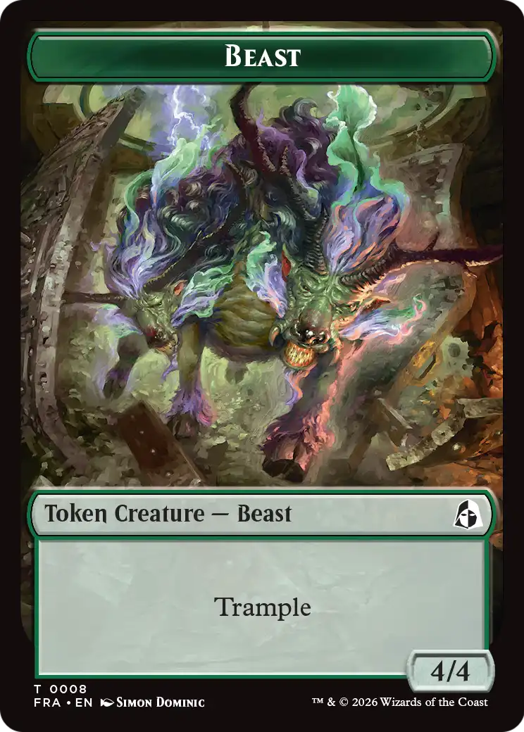 Cadet // Beast Double-Sided Token [Reality Fracture Tokens] | Game Master's Emporium (The New GME)