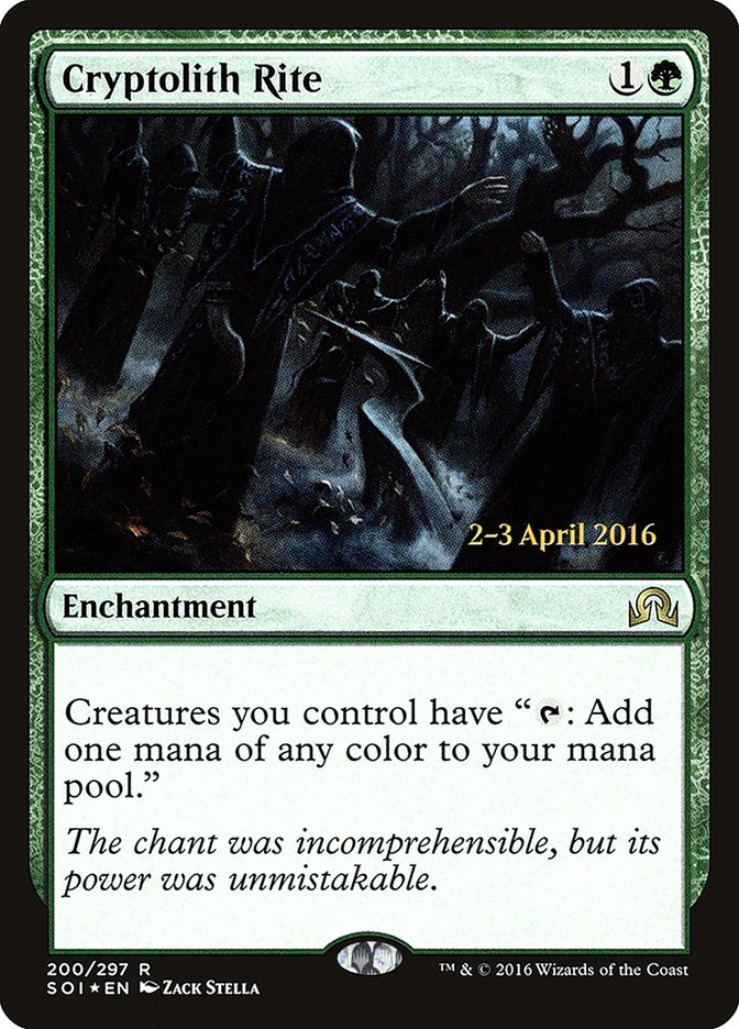 Cryptolith Rite [Shadows over Innistrad Prerelease Promos] | Game Master's Emporium (The New GME)