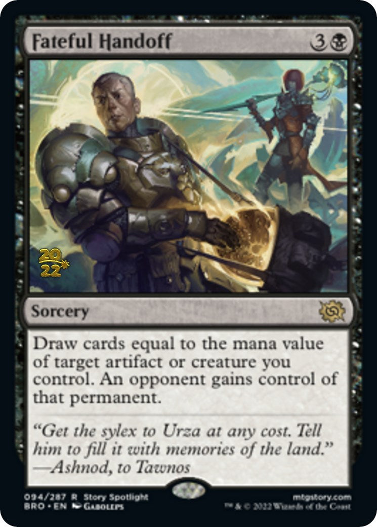 Fateful Handoff [The Brothers' War Prerelease Promos] | Game Master's Emporium (The New GME)