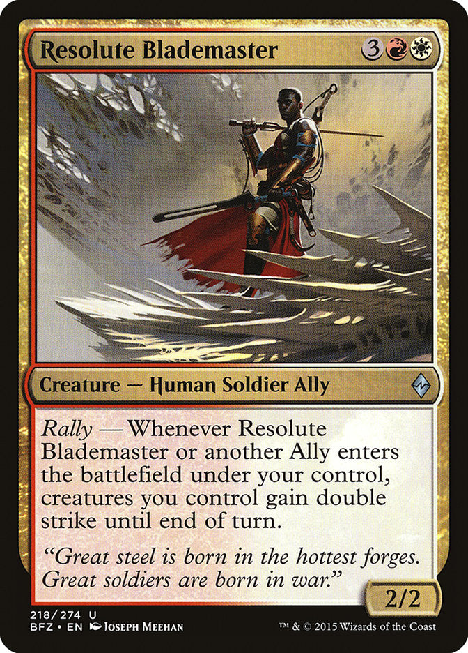Resolute Blademaster [Battle for Zendikar] | Game Master's Emporium (The New GME)