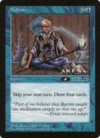 Meditate (4th Place) (Oversized) [Oversize Cards] | Game Master's Emporium (The New GME)
