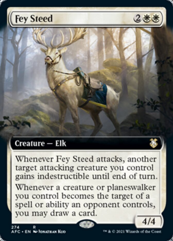 Fey Steed (Extended Art) [Dungeons & Dragons: Adventures in the Forgotten Realms Commander] | Game Master's Emporium (The New GME)