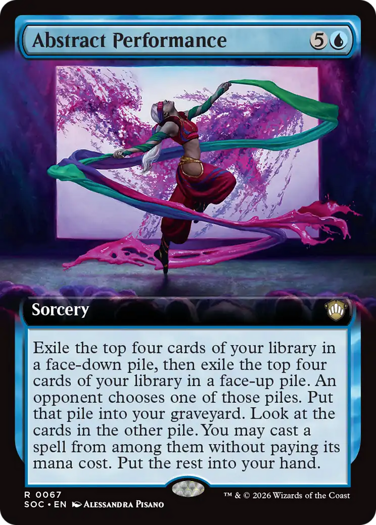 Abstract Performance (Extended Art) [Secrets of Strixhaven Commander] | Game Master's Emporium (The New GME)