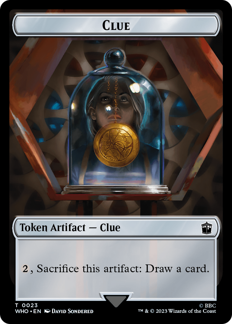 Dalek // Clue (0023) Double-Sided Token [Doctor Who Tokens] | Game Master's Emporium (The New GME)