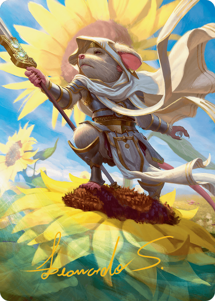 Elspeth, Sun's Champion Art Card (Gold-Stamped Signature) [Bloomburrow Art Series] | Game Master's Emporium (The New GME)