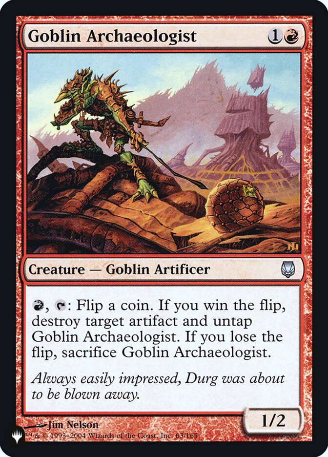 Goblin Archaeologist [Secret Lair: Heads I Win, Tails You Lose] | Game Master's Emporium (The New GME)