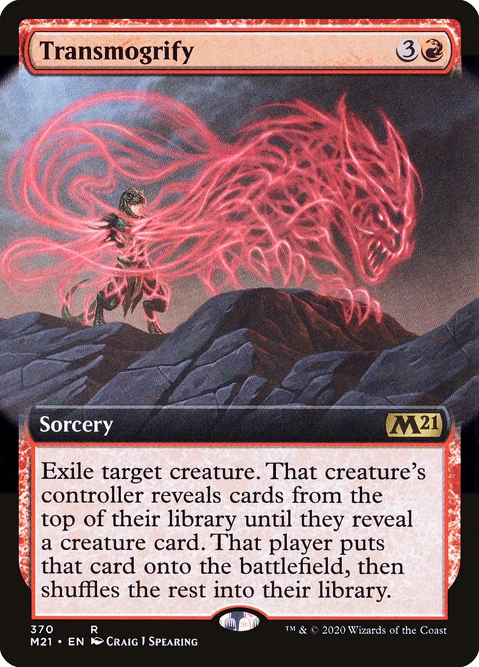 Transmogrify (Extended Art) [Core Set 2021] | Game Master's Emporium (The New GME)