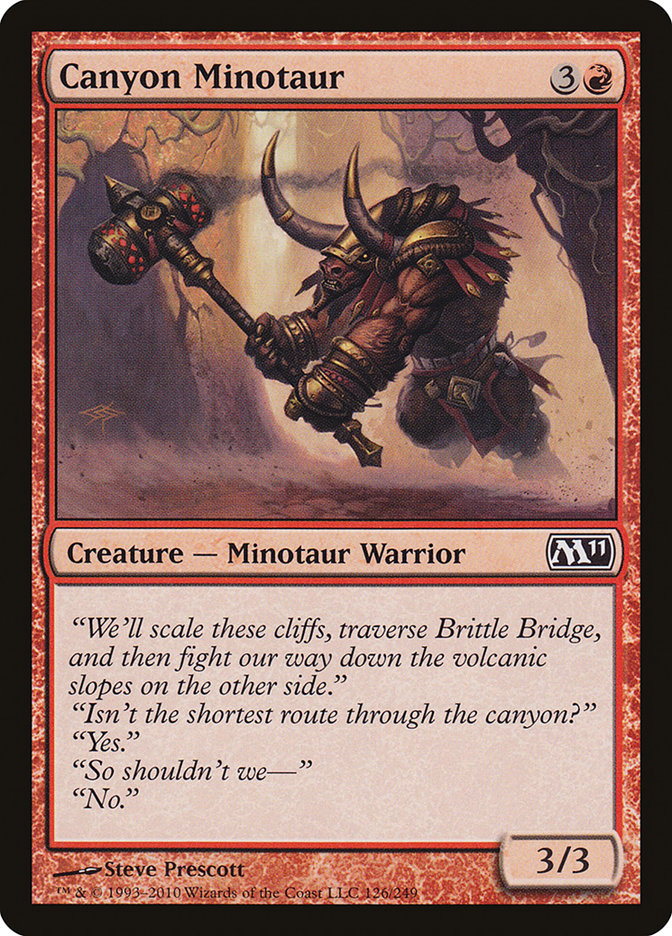 Canyon Minotaur [Magic 2011] | Game Master's Emporium (The New GME)