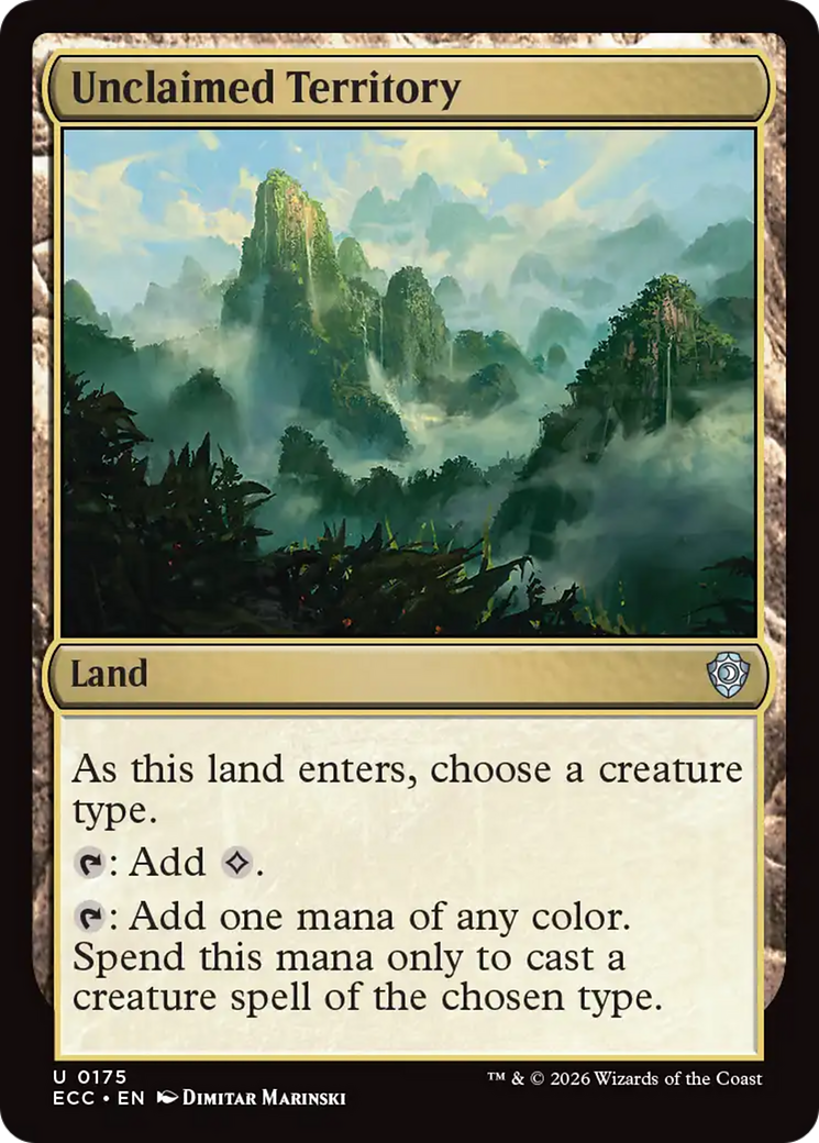 Unclaimed Territory [Lorwyn Eclipsed Commander] | Game Master's Emporium (The New GME)