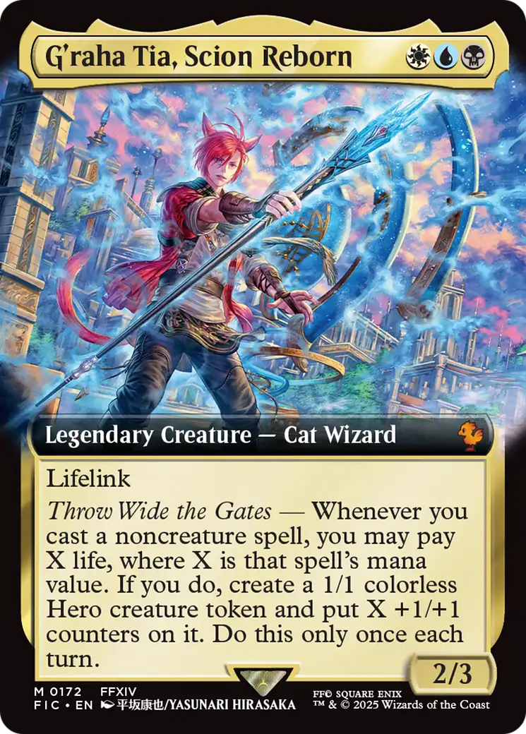 G'raha Tia, Scion Reborn (Extended Art) [FINAL FANTASY Commander] | Game Master's Emporium (The New GME)