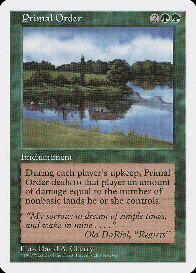 Primal Order [Fifth Edition] | Game Master's Emporium (The New GME)