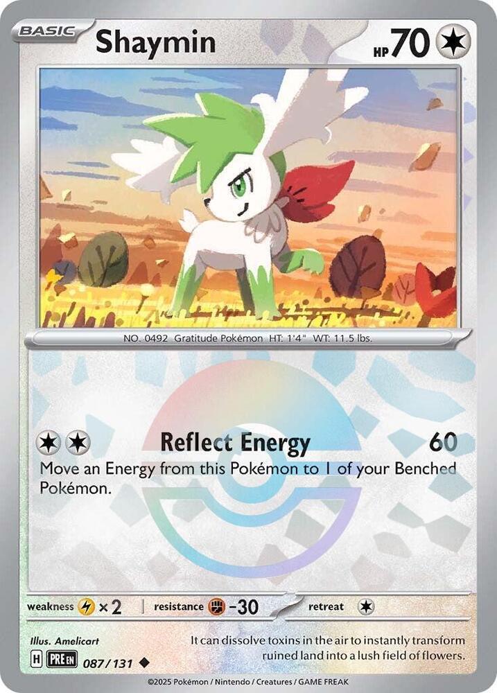 Shaymin (087/131) (Poke Ball Pattern) [Scarlet & Violet: Prismatic Evolutions] | Game Master's Emporium (The New GME)